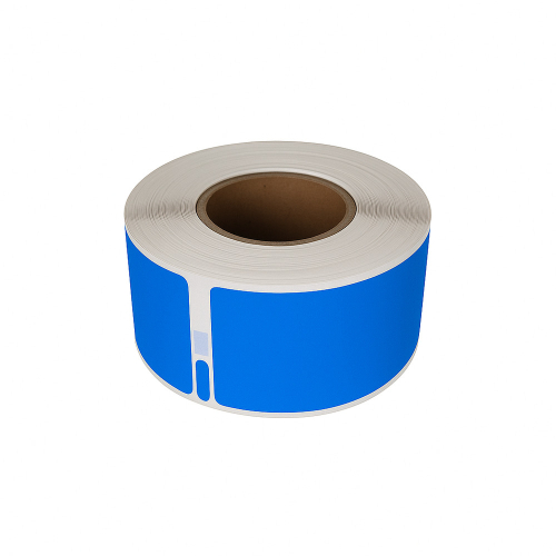 Dymo 99010 kompatibla etiketter blå, 28 x 89mm, 130 etiketter