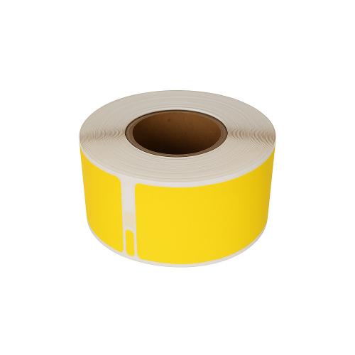 Dymo 99010 kompatibla etiketter gul, 28 x 89mm, 130 etiketter