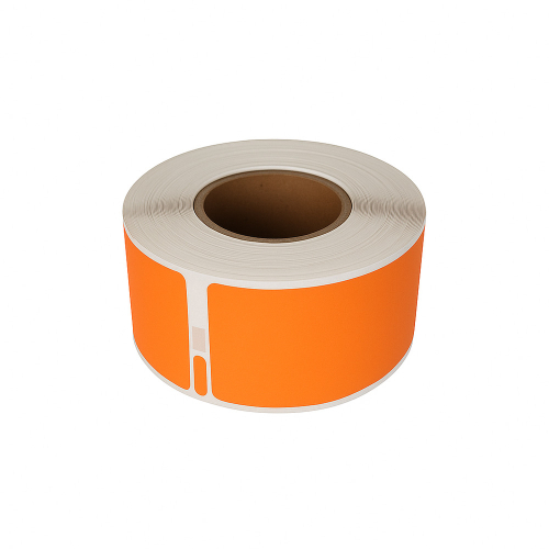 Dymo 99010 kompatibla etiketter orange, 28 x 89mm, 130 etiketter
