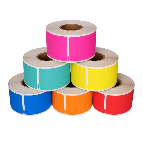 Dymo 99012 kompatibla etiketter regnbågspaket, 36 x 89mm, 6x 260 etiketter