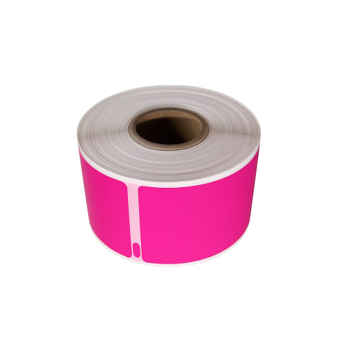 Dymo 99012 kompatibla etiketter rosa, 36 x 89mm, 260 etiketter