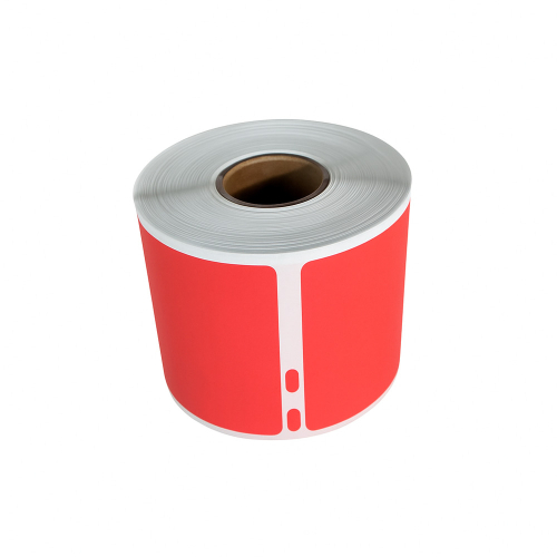 Dymo 99014 kompatibla etiketter röd, 101 x 54mm, 220 etiketter