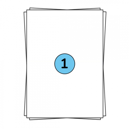 A4 etikettark 210 x 297 mm, 100 etiketter