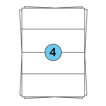 A4 etikettark