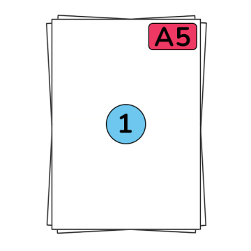 A5 etikettark