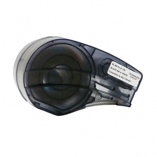 Brady M21-750-427 kompatibla draad- en kabellabel svart op vit 19,1mm