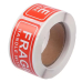 Etiketter Fragile handle with care - 120 stuks