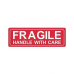 Etiketter Fragile handle with care - 120 stuks