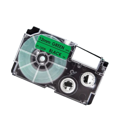 Kompatibla Casio XR-12GN märkband